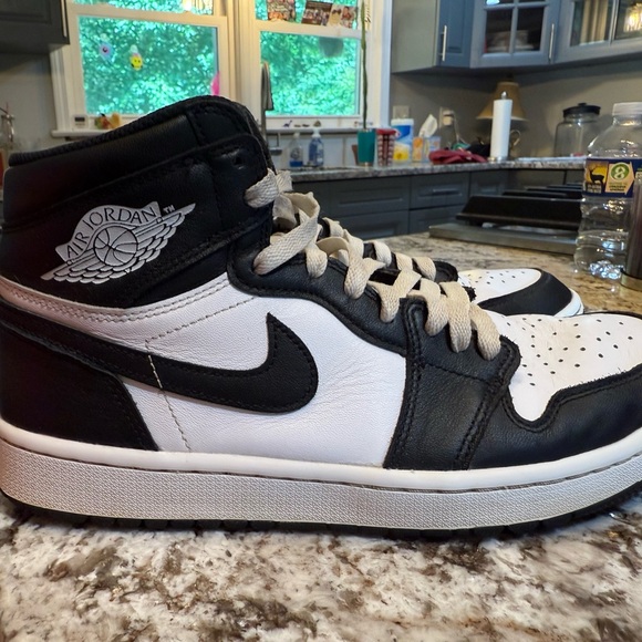 Nike air Jordan 1 high golf ‘panda’ - men size 9.5 - Picture 3 of 7